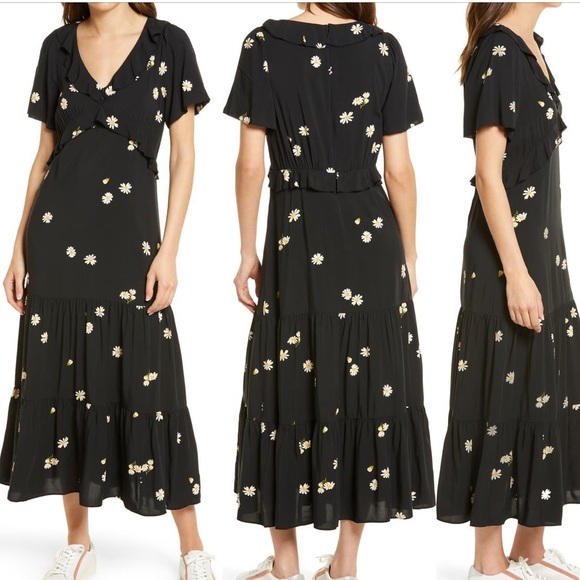 Madewell Dresses & Skirts - Madewell Lazy Daises Ruffle Tiered Maxi Dress